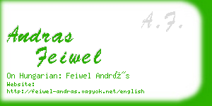 andras feiwel business card